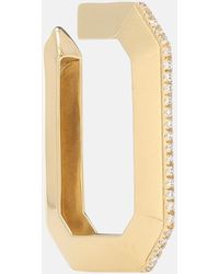 Eera Orecchino ear cuff Sabrina in oro giallo 18kt e diamanti - Metallizzato