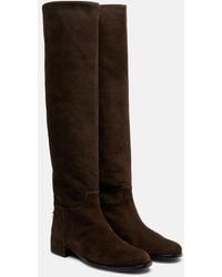 Dolce & Gabbana - Suede Over-The-Knee Boots - Lyst