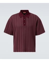 Missoni - Zigzag Cotton-Blend Polo Shirt - Lyst