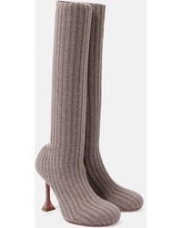 AMINA MUADDI - Veneda 95 Knee-High Sock Boots - Lyst