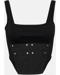 Dion Lee - Workwear Cotton Corset Top - Lyst