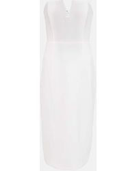 Veronica Beard - Nabi Strapless Midi Dress - Lyst