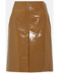 Gucci - Leather Pencil Skirt - Lyst