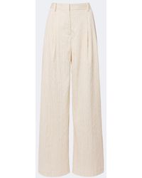 Jonathan Simkhai - Grace Striped Wide-Leg Pants - Lyst