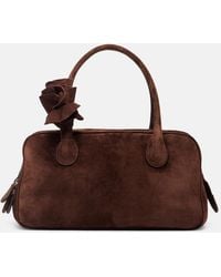 Magda Butrym - Brigitte Small Suede Shoulder Bag - Lyst