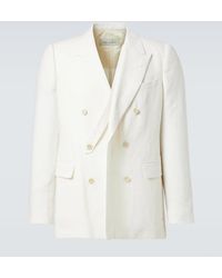Dries Van Noten - Linen, Wool, Silk, And Cashmere Blazer - Lyst