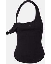 Courreges - Top Undressed 90's Aus Rippstrick - Lyst