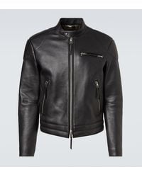 Tom Ford - Leather Biker Jacket - Lyst