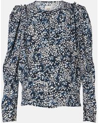 Isabel Marant - Zarga Printed Silk-Blend Blouse - Lyst