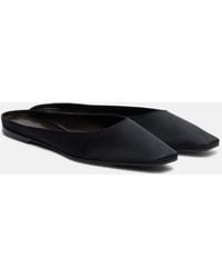 The Row - June Satin Mules - Lyst
