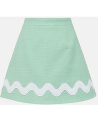 Patou - High-Rise Cotton-Blend Tweed Miniskirt - Lyst