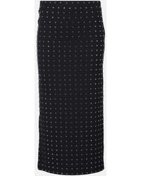 Sportmax - Nome Crystal-Embellished Midi Skirt - Lyst