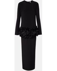 TOTEME - Petal Silk-Trimmed Maxi Dress - Lyst