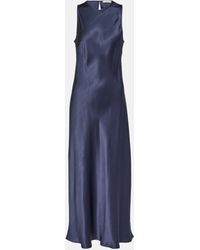 Asceno - Valencia Silk Maxi Dress - Lyst