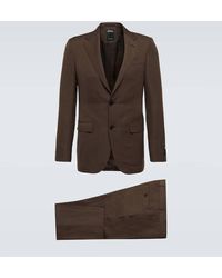 Zegna - Traje de lana y lino - Lyst