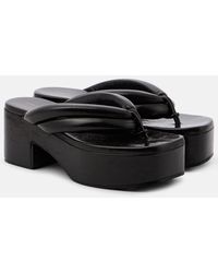 Dries Van Noten - Leather Platform Sandals - Lyst