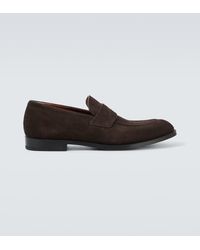 ZEGNA - Suede Penny Loafers - Lyst