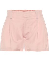 Marni High-Rise Shorts aus Schurwolle - Pink