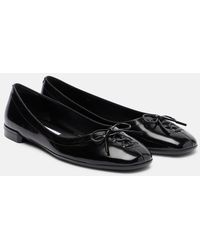 Jimmy Choo - Scarlett Leather Ballet Flats - Lyst