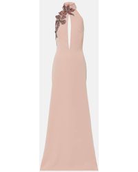 Costarellos - Beaded Floral-Applique Gown - Lyst