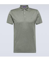 Ralph Lauren Purple Label - Cotton Pique Polo Shirt - Lyst