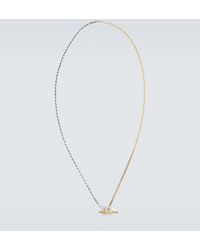 Bottega Veneta - Halskette aus 18kt Gold und Sterlingsilber - Lyst