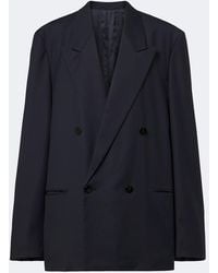 Gucci - Double-Breasted Oversized Wool Blazer - Lyst