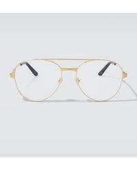 Cartier - Santos De Cartier Aviator Glasses - Lyst