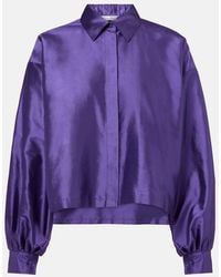 Max Mara - Hemd Scalata Aus Seide - Lyst
