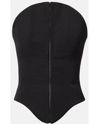 McQueen - Top Corse De Lana - Lyst