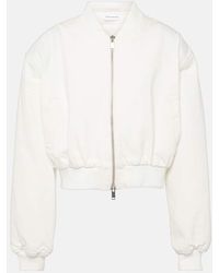 Frankie Shop - Cropped-Bomberjacke Micky Aus Denim - Lyst