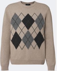 arch4 - Mr Hambley Argyle Cashmere Sweater - Lyst
