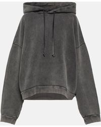 Acne Studios - Cropped Cotton Hoodie - Lyst