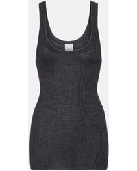Calvin Klein - Ella Ribbed-Knit Wool Tank Top - Lyst