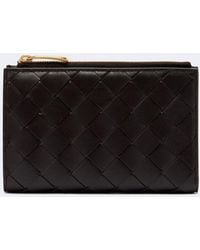 Bottega Veneta - Intrecciato Small Leather Wallet - Lyst