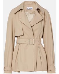 Loewe - Cotton Gabardine Jacket - Lyst