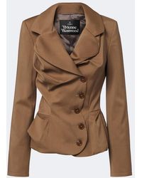 Vivienne Westwood - Draped Peplum Virgin Wool Jacket - Lyst