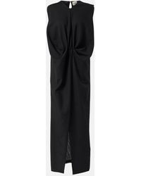 KHAITE - Maxikleid Niel Aus Wolle Und Mohair - Lyst