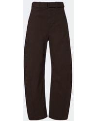 Lemaire - Twisted Belted Barrel-Leg Jeans - Lyst