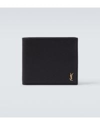 Saint Laurent - Tiny Cassandre East/West Leather Wallet - Lyst