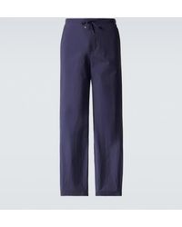 Loewe - Paula's Ibiza Cotton-Blend Wide-Leg Pants - Lyst