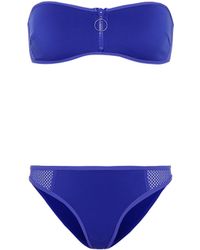 Stella McCartney Bandeau-Bikini - Blau