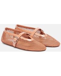 Alaïa - Ballerinas Aus Mesh - Lyst