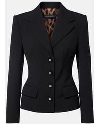 Dolce & Gabbana - Dg Wool-Blend Blazer - Lyst