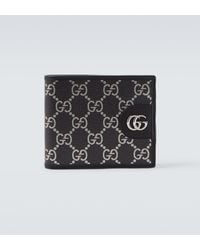 Gucci - Cartera Plegable Con Piel Y Gg - Lyst