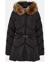 Moncler - Loriot Shearling-trimmed Down Jacket - Lyst
