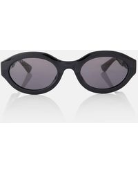 Gucci - Ovale Sonnenbrille Minimal GG - Lyst