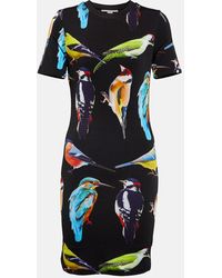 Stella McCartney - Printed Jersey T-shirt Dress - Lyst
