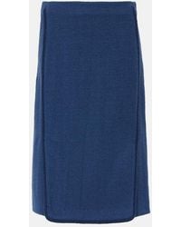 Etro - Wool-Blend Pencil Skirt - Lyst