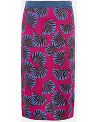 Diane von Furstenberg - Hazel Jacquard Knit Midi Skirt - Lyst
